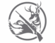 logo pour un site de chasse, canard et cerf